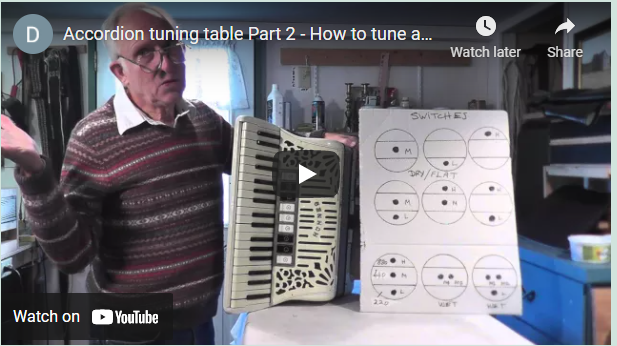 Accordion Tuning Videos